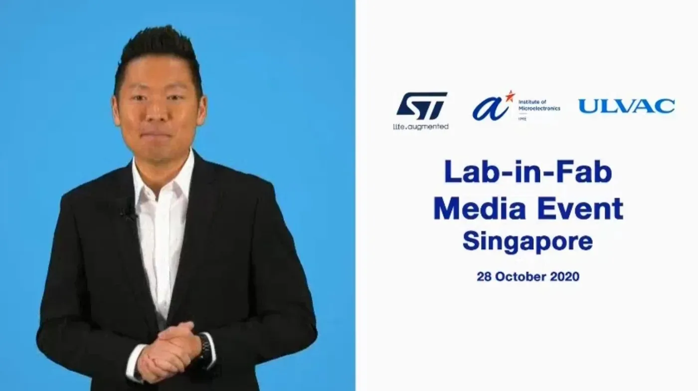 James Yang hosting the Lab-in-Fab media event livestream in 2020